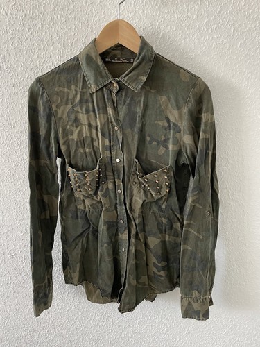 Zara camouflage hemd - zara, m